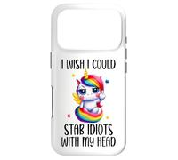 Carcasa para iPhone 17 Pro I Wish I Was a Unicorn So I Could Stab Idiots with My Head