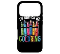 Carcasa para iPhone 17 Pro I'D Rather Be Coloring Funny Adult Coloring For Women Saying