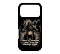 Carcasa para iPhone 17 Pro If The Devil Isn'T Bothering You... Men Christian Motorcycle
