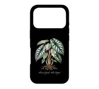 Carcasa para iPhone 17 Pro Ilustración de la Planta del dragón de Plata Alocasia