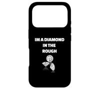 Carcasa para iPhone 17 Pro Im A Diamond In The Rough Positive Quote Gráfico de Piedras Preciosas