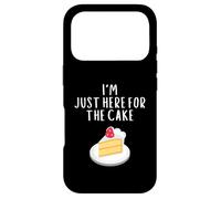 Carcasa para iPhone 17 Pro I'm Just Here For The Cake Funny Wedding Party Costume Cakes