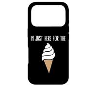 Carcasa para iPhone 17 Pro I'm Just Here For The Ice Cream Meme Cute Vanilla Soft Serve