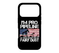 Carcasa para iPhone 17 Pro I'm Pro Pipeline Trucker Petróleo Gas Pipeliner Bandera Americana