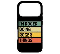 Carcasa para iPhone 17 Pro I'm Roger Doing Roger Things - Cita Personalizada Divertida