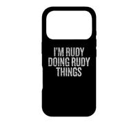 Carcasa para iPhone 17 Pro I'm Rudy Doing Rudy Things Funny Vintage