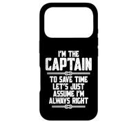 Carcasa para iPhone 17 Pro I'm The Captain to Save Time Let's Just Assume I'm Right