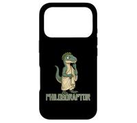 Carcasa para iPhone 17 Pro Impresión humorística de Philosoraptor Logic Thinker Dinosaur Meme