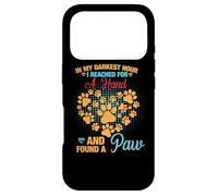 Carcasa para iPhone 17 Pro In My Darkest Hour I Reached For A Hand and Found A Paw