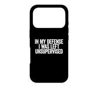 Carcasa para iPhone 17 Pro In My Defense I Was Left Unsupervised