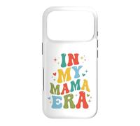 Carcasa para iPhone 17 Pro In My Mama Era Letras Retro Onduladas Maternidad