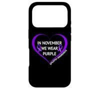 Carcasa para iPhone 17 Pro In November We Wear Purple Epilepsy Awareness Month 2026