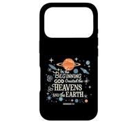 Carcasa para iPhone 17 Pro In The Beginning, God Created - Genesis 1:1 Christian Verse
