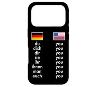 Carcasa para iPhone 17 Pro Inglés Alemán Gramática Aprendizaje Divertido Profesores