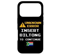 Carcasa para iPhone 17 Pro Insert Biltong Retro Funny Error South Africa Braai Dad Joke