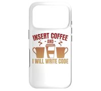 Carcasa para iPhone 17 Pro Inserte café y escribiré código Coder