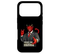 Carcasa para iPhone 17 Pro Insurance Devil | Protesta Humor Satanás Mal Codicia Corporativa