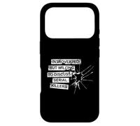 Carcasa para iPhone 17 Pro Introvertido Pero dispuesto a Hablar sobre el Verdadero Crimen de los Asesinos en Serie