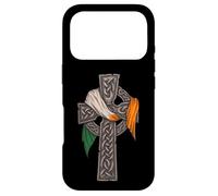 Carcasa para iPhone 17 Pro Irish Celtic Cross - Irlanda Flag - Día de San Patricio
