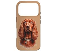 Carcasa para iPhone 17 Pro Irish Setter Realistic Dog Portrait Art for Dog Lovers