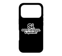 Carcasa para iPhone 17 Pro Ironia Italiana Si Sono Stronza E Quindi Tipografía