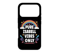 Carcasa para iPhone 17 Pro Isabell Vibes Only Cute Retro Girls Isabell Name
