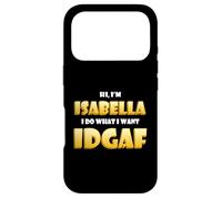 Carcasa para iPhone 17 Pro Isabella Joke Idgaf Meme Funny Halloween Costume For Bella
