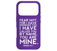 Carcasa para iPhone 17 Pro Isaías 43 1 No tengas Miedo Porque te he redimido Eres mío