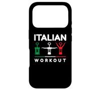 Carcasa para iPhone 17 Pro Italia Amante del Vino Divertido Italiano Entrenamiento sacacorchos Fiesta
