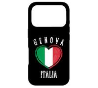 Carcasa para iPhone 17 Pro Italia Flag Heart Genova City