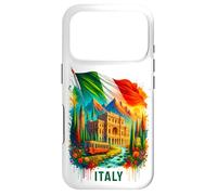 Carcasa para iPhone 17 Pro Italia Viaje Bandera Italiana Italia Vacaciones Souvenir Florencia