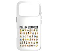 Carcasa para iPhone 17 Pro Italiano Brainrot Gen-Z Meme Funny Brain Pudrición Todos los Personajes