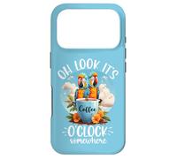 Carcasa para iPhone 17 Pro It's 5 Oclock Somewhere Drinking Parrot Coffee O Clock Time