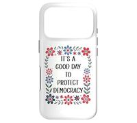 Carcasa para iPhone 17 Pro It's a Good Day to Protect Democracy Flag,Save Our Democracy