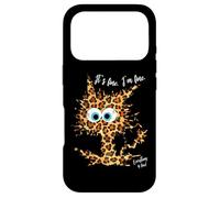 Carcasa para iPhone 17 Pro It's Fine I'm Fine Everything is Fine Fun - Gato con Estampado de Leopardo