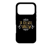 Carcasa para iPhone 17 Pro Ja Ich Will Tanza Divertida Frase de Baile
