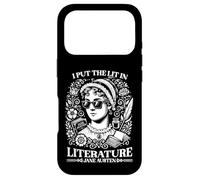 Carcasa para iPhone 17 Pro Jane Austen I Put The Lit in Literature Autor Escritor Novela