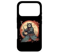 Carcasa para iPhone 17 Pro Japanese Art Cat Ninja Ukiyo-e Anime Samurai Cat Camiseta