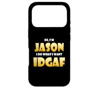 Carcasa para iPhone 17 Pro Jason Costume Idgaf Meme Personalized First Name Jason