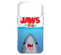 Carcasa para iPhone 17 Pro Jaws 50th Anniversary Poster Cartoon Style Front & Back