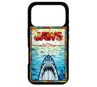 Carcasa para iPhone 17 Pro Jaws 50th Anniversary Poster Stained Glass Front & Back