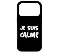 Carcasa para iPhone 17 Pro Je Suis Calme En Francés I'm Calm Meme