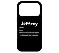 Carcasa para iPhone 17 Pro Jeffery Definición del Nombre para Amigos llamados Jeff