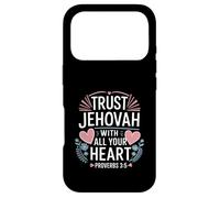 Carcasa para iPhone 17 Pro Jehovah's Witness Trust Jehovah Heart Proverbs 3:5 JW ORG JW