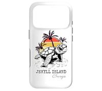 Carcasa para iPhone 17 Pro Jekyll Island Georgia Sea Turtle Preserve 70s Estilo Retro
