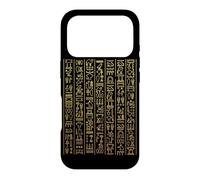 Carcasa para iPhone 17 Pro Jeroglíficos Egipcios Oro Faraón Símbolos Egipto Cultura