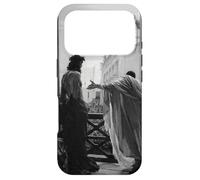 Carcasa para iPhone 17 Pro Jesucristo Arrestado Poncio Pilato Pintura Bíblica Negro