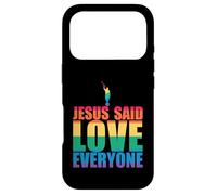 Carcasa para iPhone 17 Pro JESÚS Dijo AMAR A Todos Angel Moroni Mormón LGBT Meme