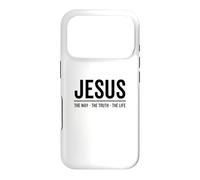 Carcasa para iPhone 17 Pro Jesús El Camino La Verdad La Vida Fe Versículo Bíblico Cristiano