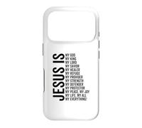 Carcasa para iPhone 17 Pro Jesús Es Mi Todo Mi Todo Mi Dios Señor Salvador Sanador